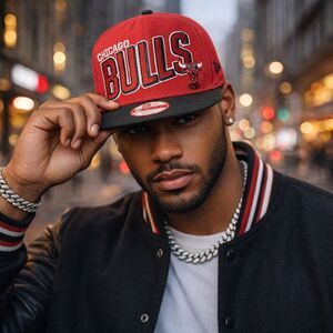 Chicago Bulls NBA Adult Snapback Cap Hat OSFM New Era Red